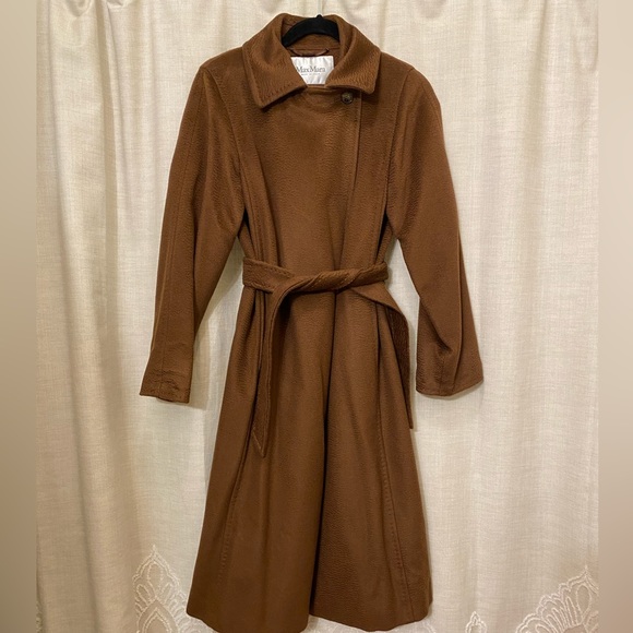 Max Mara camel hair manuela tobacco brown coat - Picture 4 of 12